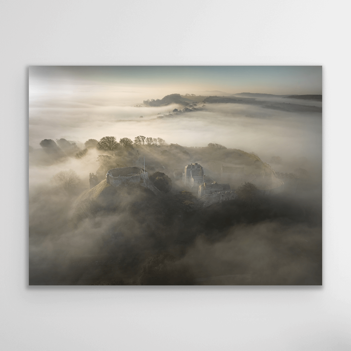 Carisbrooke Castle Misty Morning Gallery Isle of Wight Landscape Prints