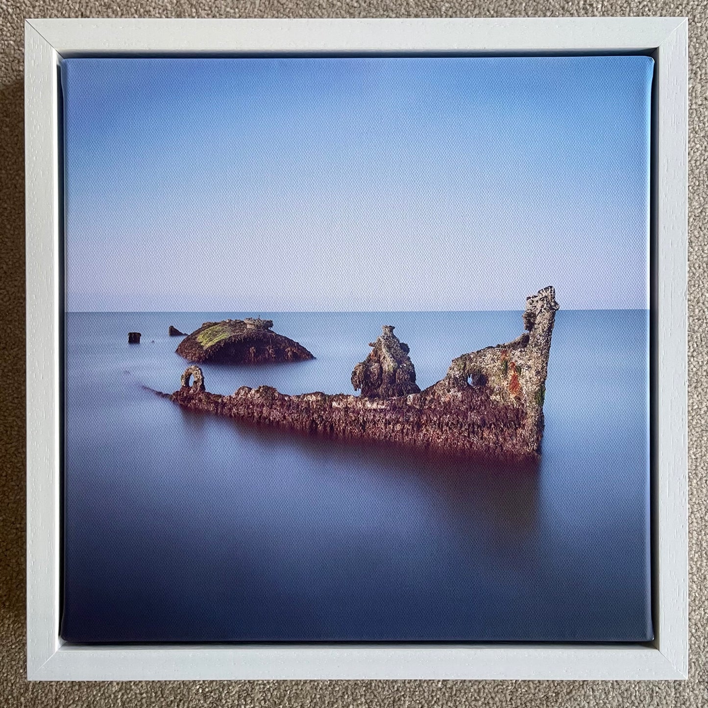 Low Tide - SS Carbon - Canvas Floating Frame