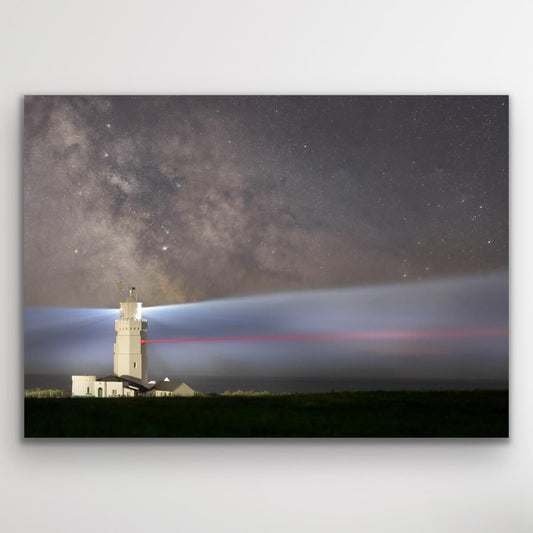 St Catherine's Milky Way - Isle of Wight Landscape Mounted Print