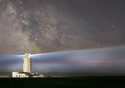 St Catherine's Milky Way - Isle of Wight Landscape Mounted Print