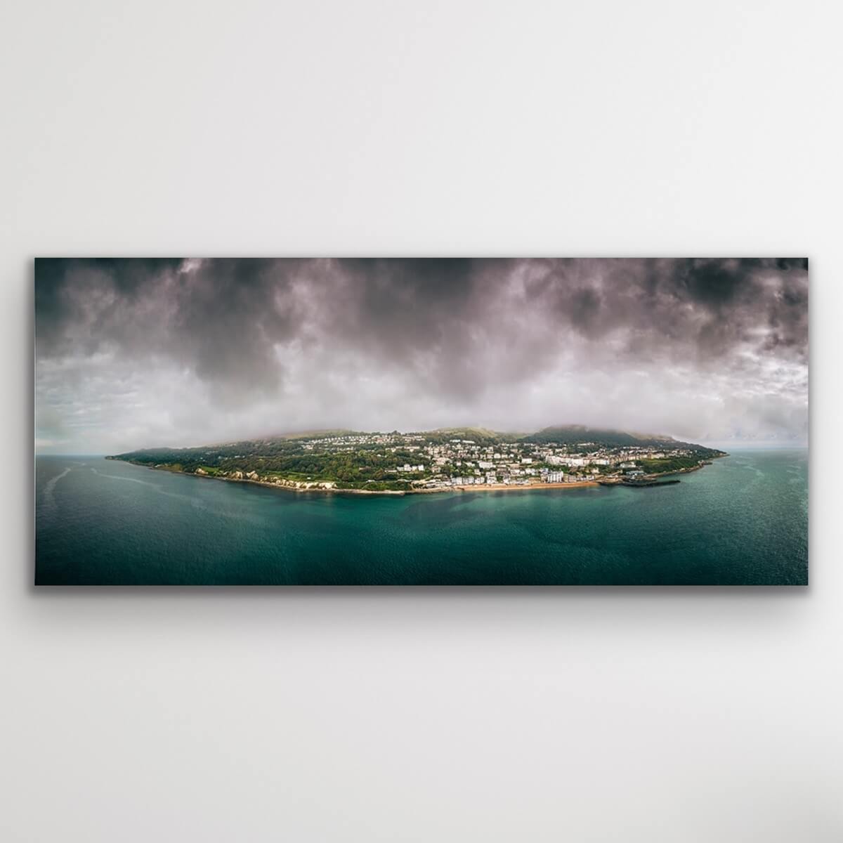 Ventnor Misty Morning Panoramic - Isle of Wight Landscape Print